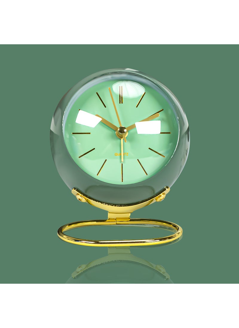 Luxury Minimalist Metal Alarm Clock Decor Green