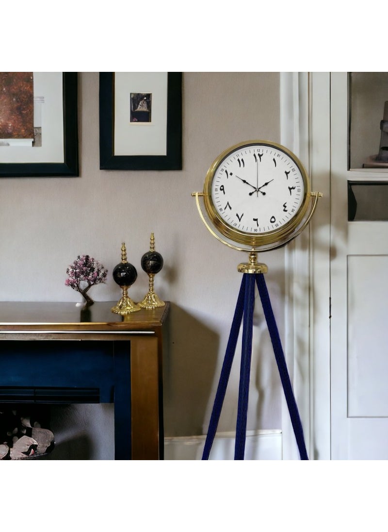 Arabic Gold Metal Office Living Room Hotel Flip Mobile Clock B18
