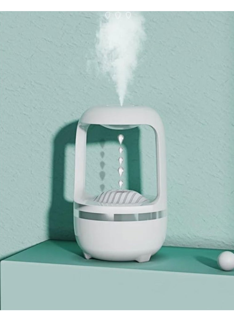 Cute 500ML Anti Gravity Water Drop Humidifier Diffuser Steam Machine Lovely Humidifier LED Lighted Aroma D