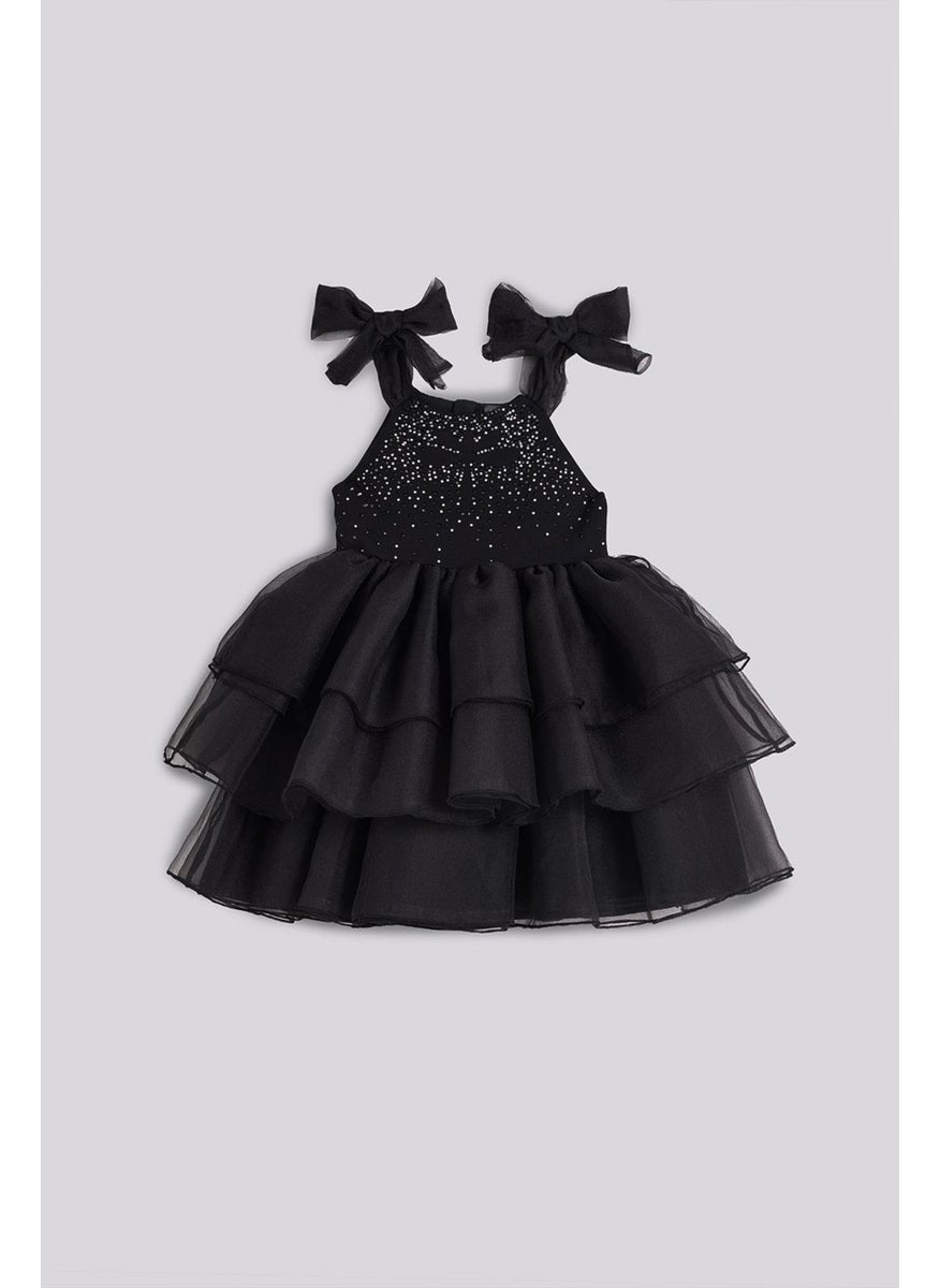 Ruffled Tulle Party Dress
