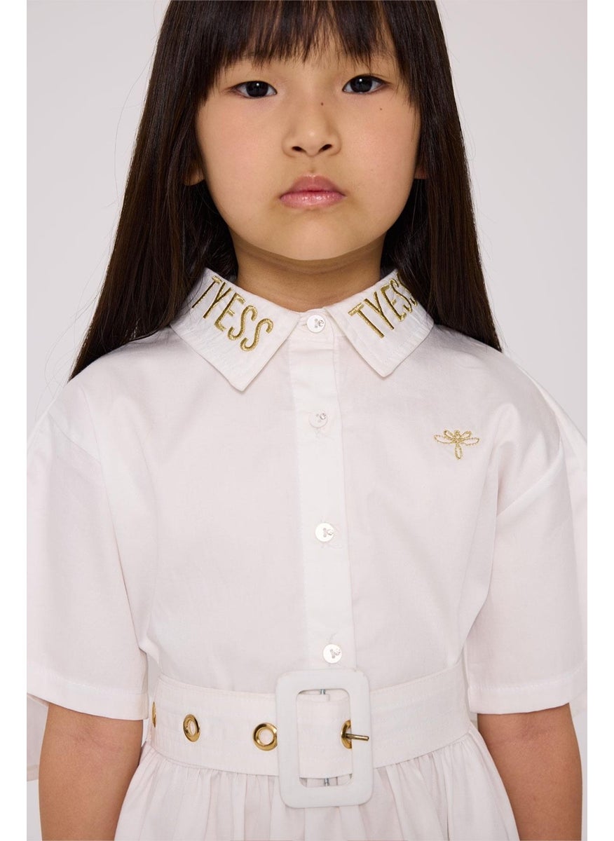 Belted Cotton Shirtdress