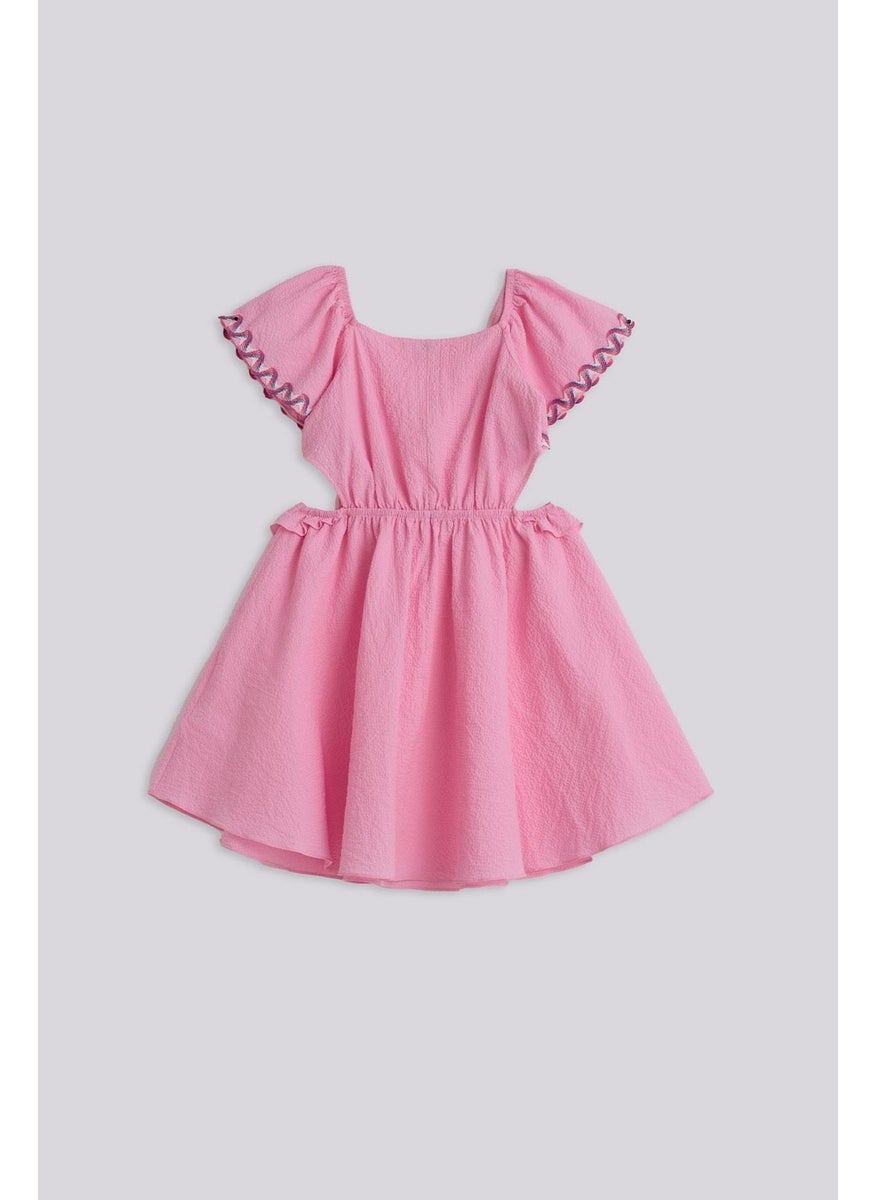 Ruffled Cutout Dress