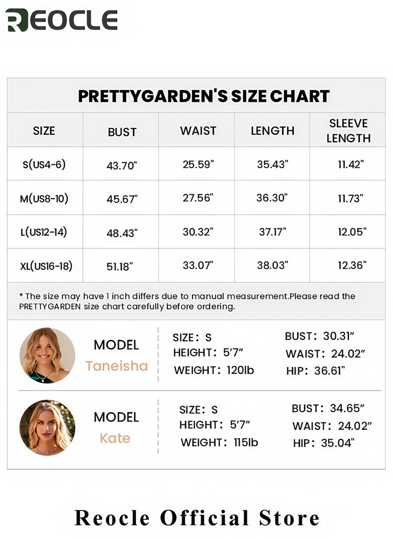 Women's Floral Summer Short Dress Square Neck Short Sleeve Tiered Ruffle Boho Swing Dresses