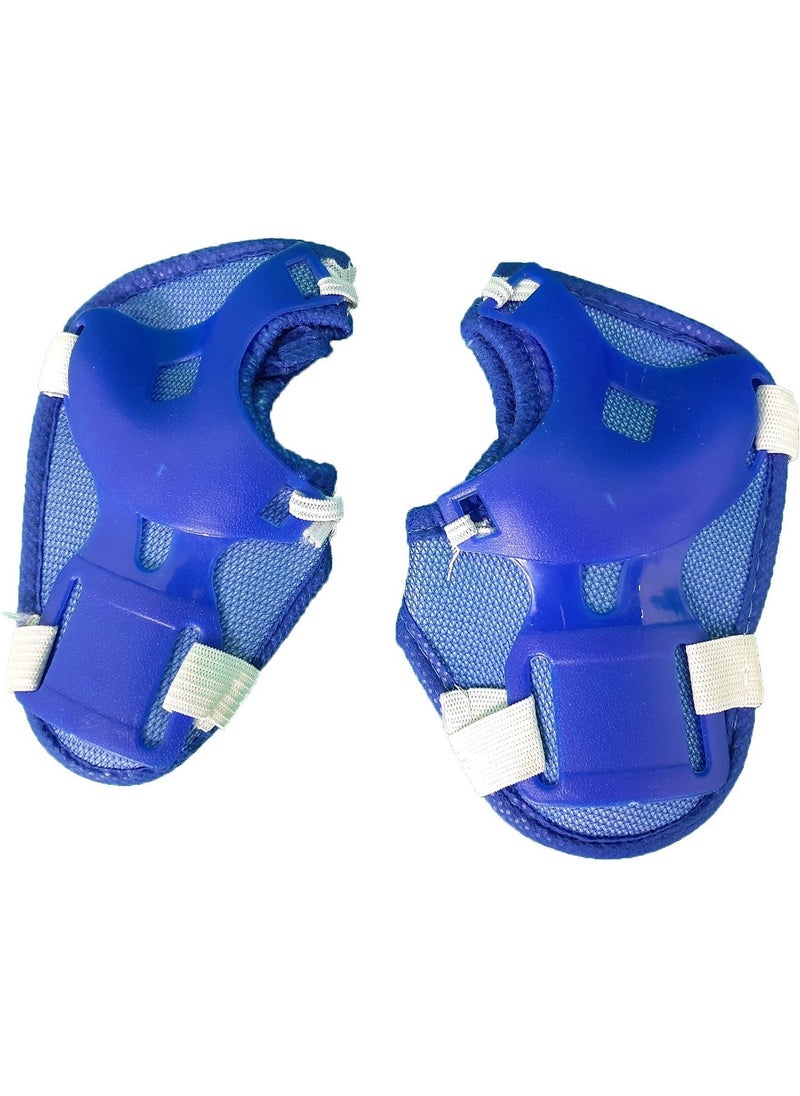 Kids Helmet, Knee Pads and Elbow Pads Set - Blue