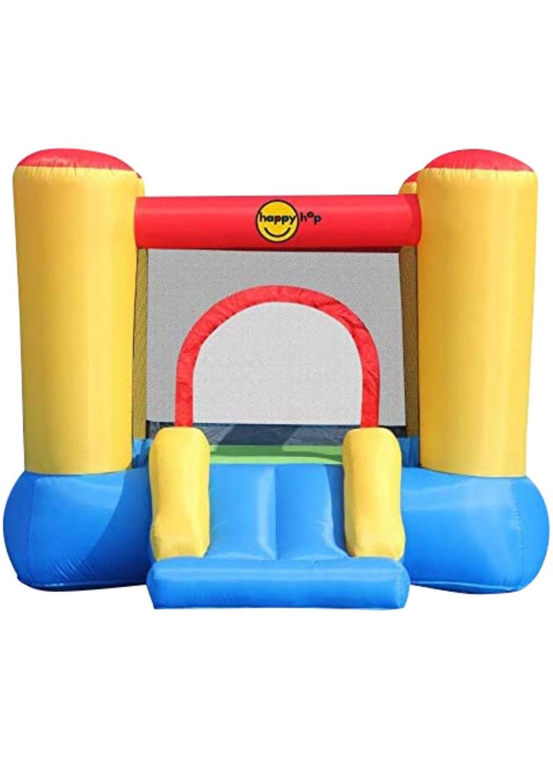 Happy Hop Bouncy Castle with Slide 253x200x160cm | Inflatable Bouncer | Jumping Castle for Outdoor Play | Suitable for Ages 3+