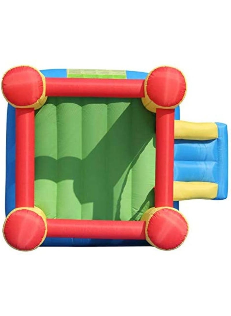 Happy Hop Bouncy Castle with Slide 253x200x160cm | Inflatable Bouncer | Jumping Castle for Outdoor Play | Suitable for Ages 3+