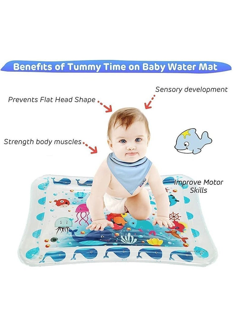 Time Water Mat Infant Toy Indoor Floor Inflatable Newborn Boys and Girls of 3 6 9 12 Months Fun Activity Center Toys Baby Early Development Centers
