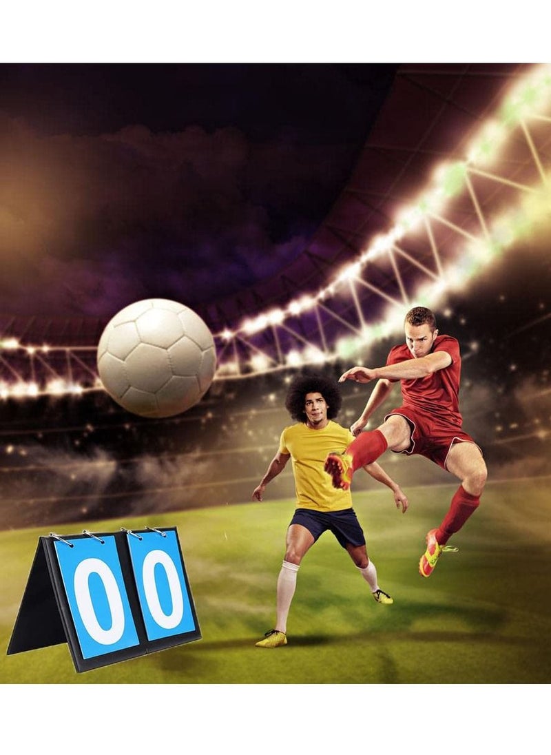 Scoreboard, Football Game, 2 Digit Flip Number Scoreboard Sports Score Counter For Table Tennis Basketball