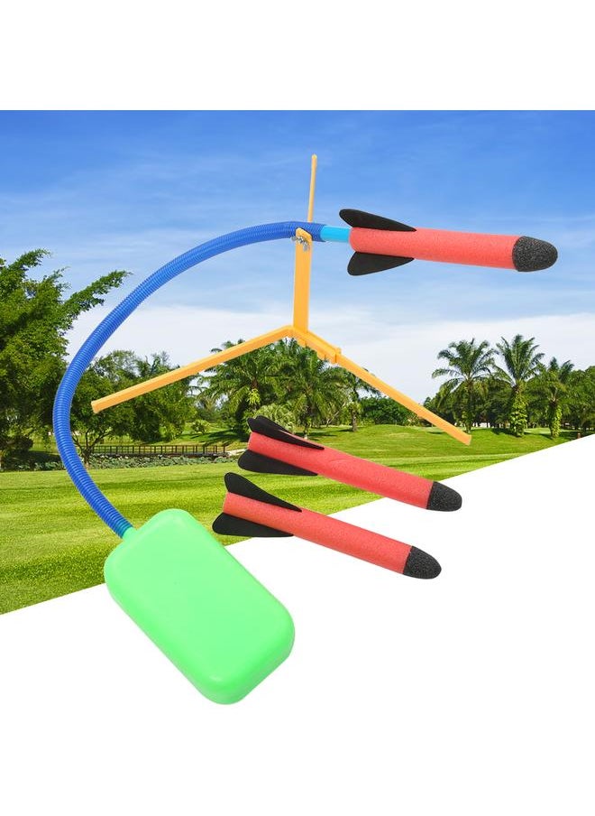 Outdoor EVA Power Rocket Launcher Catapulting Foam Shell Educational Toy for ChildrenYX921
