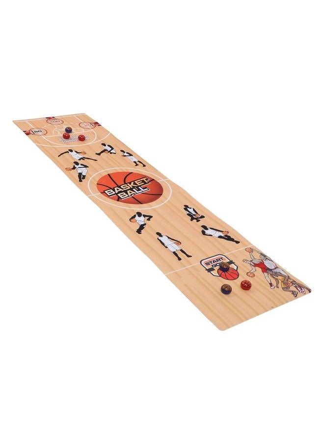 Table Curling Balls Game Educational Interactive Funny Basketball Version with 6 Desk Board for Party Indoor
