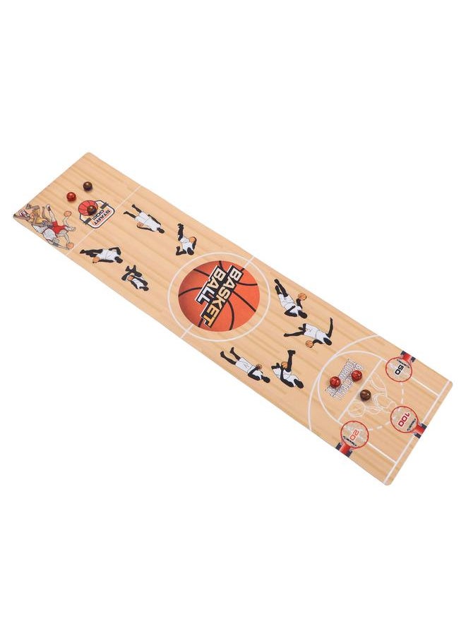 Table Curling Balls Game Educational Interactive Funny Basketball Version with 6 Desk Board for Party Indoor
