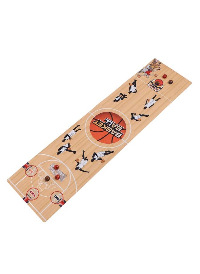 Table Curling Balls Game Educational Interactive Funny Basketball Version with 6 Desk Board for Party Indoor