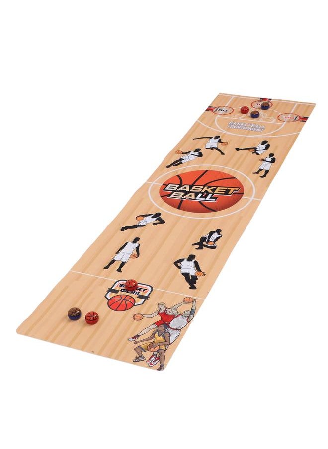 Table Curling Balls Game Educational Interactive Funny Basketball Version with 6 Desk Board for Party Indoor