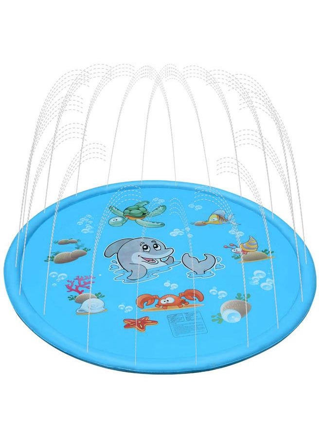 Summer Children Baby Inflatable Water Mat Kids Infant Toddlers Outdoor Playmat (100 * 100)