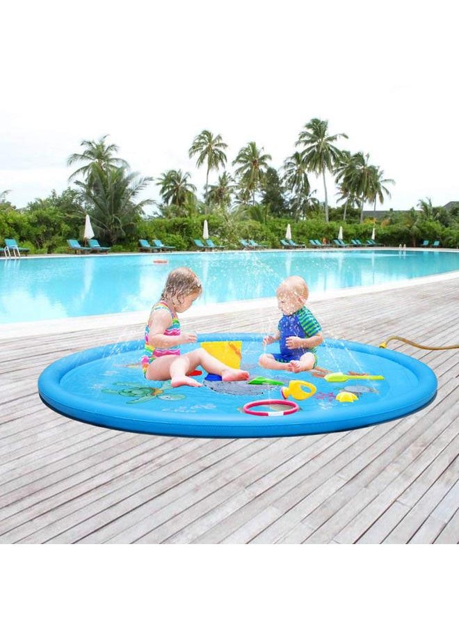 Summer Children Baby Inflatable Water Mat Kids Infant Toddlers Outdoor Playmat (100 * 100)