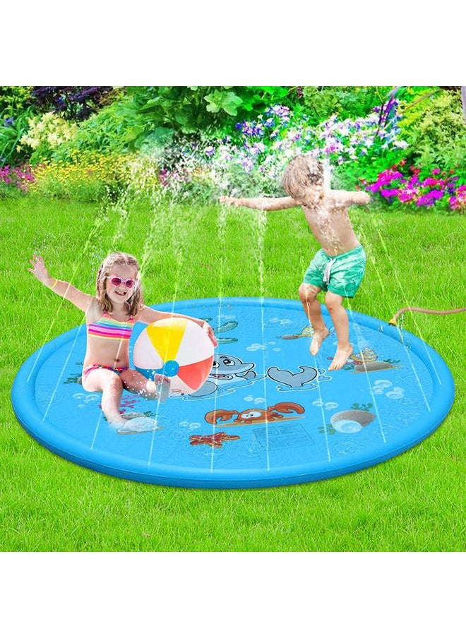 Summer Children Baby Inflatable Water Mat Kids Infant Toddlers Outdoor Playmat (100 * 100)