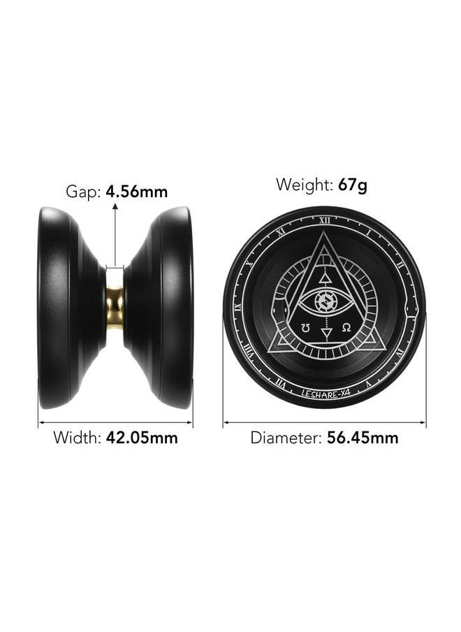 Professional Yoyo Competitive Aluminum Ball Yo Gift with Strings and Glove