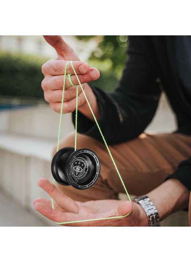 Professional Yoyo Competitive Aluminum Ball Yo Gift with Strings and Glove