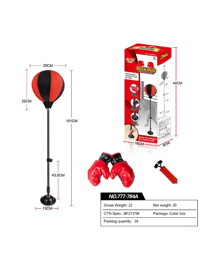 Elastic Ball Children's Adult Pedal Desktop Inflatable Speed Boxing Fitness Sports Decompression Toys Wholesale-Color:784A Suction Cup Small Punch