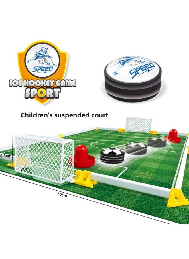 Children's Suspension Football Suit Parent-Child Battle Game Indoor And Outdoor Electric Sports Air Football-Color:789-02 Self-installed Football Tray