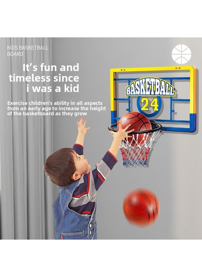 Children's Foldable Basketball Stand Shooting Baby Home Ball Toys Children's Basketball Stand Boys Toys-Color:Large Metal 30 Basketball Frame Red