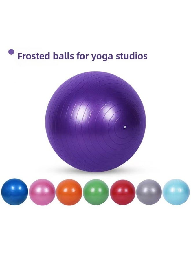 Spot Fitness Body PVC Inflatable Yoga Ball Environmental Protection Thickened Massage Ball Yoga Balance Ball-Diameter:65cm