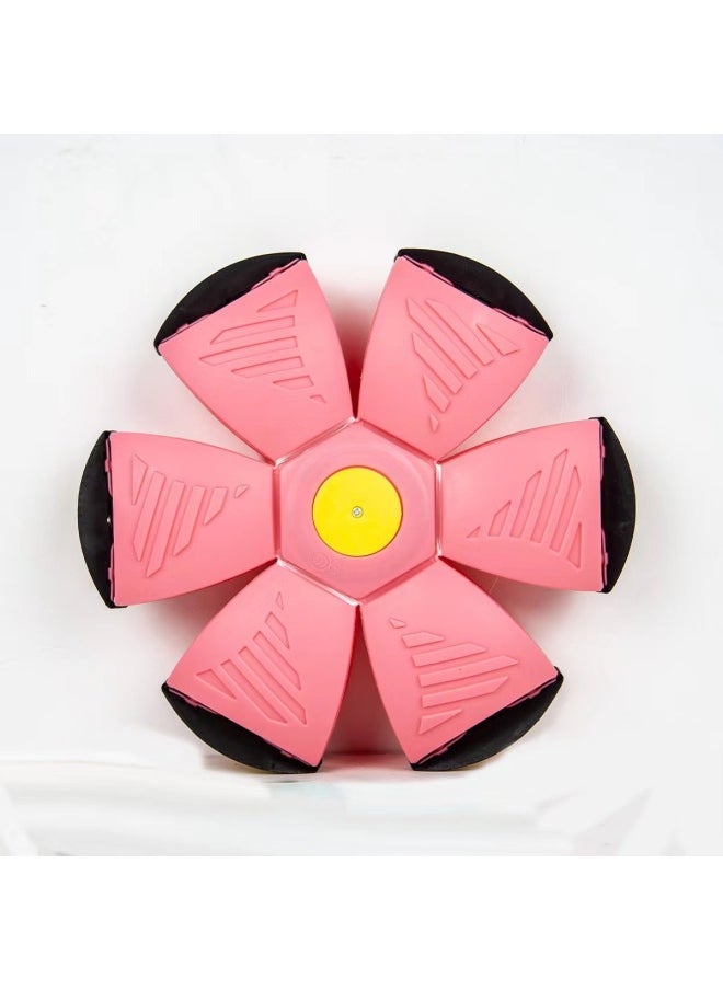 Will Not Break The Flying Saucer Ball Step On The Ball Foot Step On The Ball Deformation Vent Ball Magic Flying Saucer Ball Parent-child Interactive Play-Color:Marca Powder-Diameter:6 Light Color Box Packaging