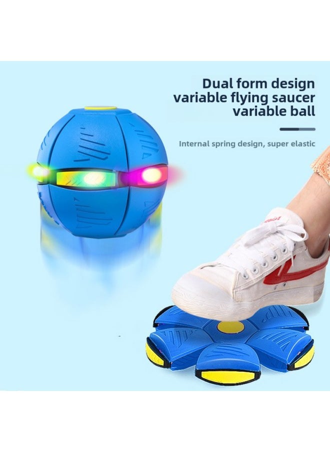 Will Not Break The Flying Saucer Ball Step On The Ball Foot Step On The Ball Deformation Vent Ball Magic Flying Saucer Ball Parent-child Interactive Play-Color:Marca Powder-Diameter:6 Light Color Box Packaging