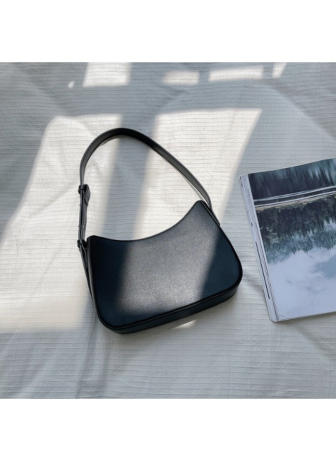 Korean Bag Women's Single Shoulder Bag Frosted Fashion Simple Underarm Bag Trend Hand Small Square Bag
