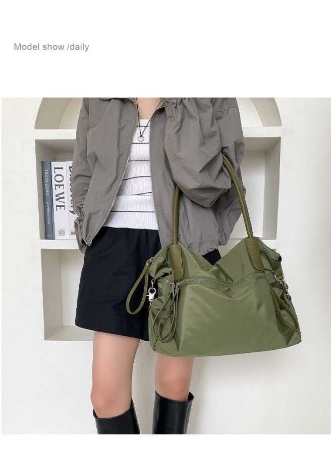 Fashion Large Capacity Underarm Oxford Cloth Bag Travel Bag Waterproof Ultra-light Commuter Shoulder Bag Advanced Sense Practical