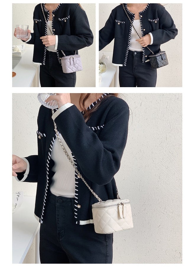 Korean Bag Female Niche Single Shoulder Crossbody Bag Diamond Lattice Chain Bag Advanced Envelope Fashion Mini Box Bag