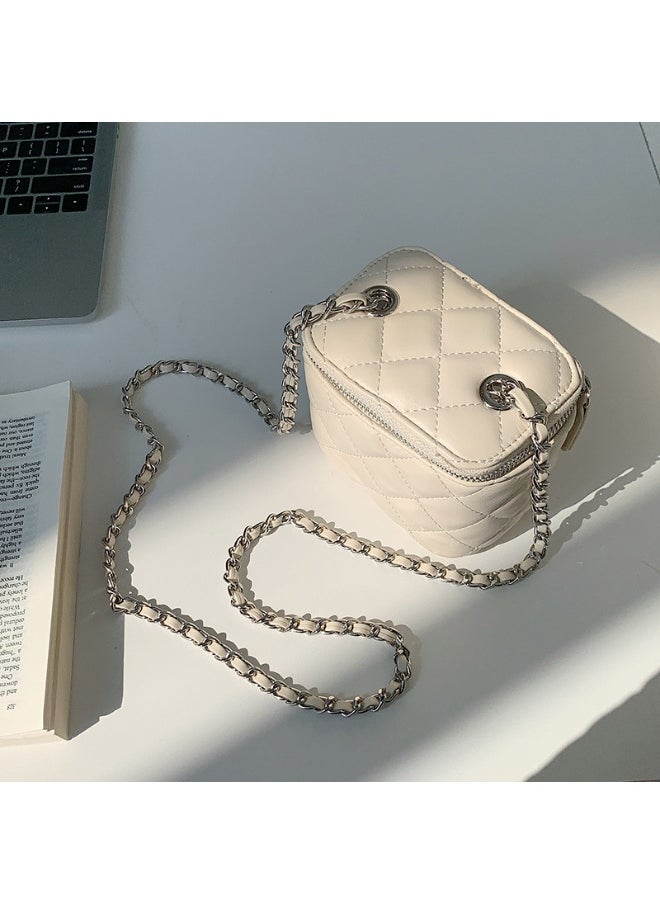 Korean Bag Female Niche Single Shoulder Crossbody Bag Diamond Lattice Chain Bag Advanced Envelope Fashion Mini Box Bag
