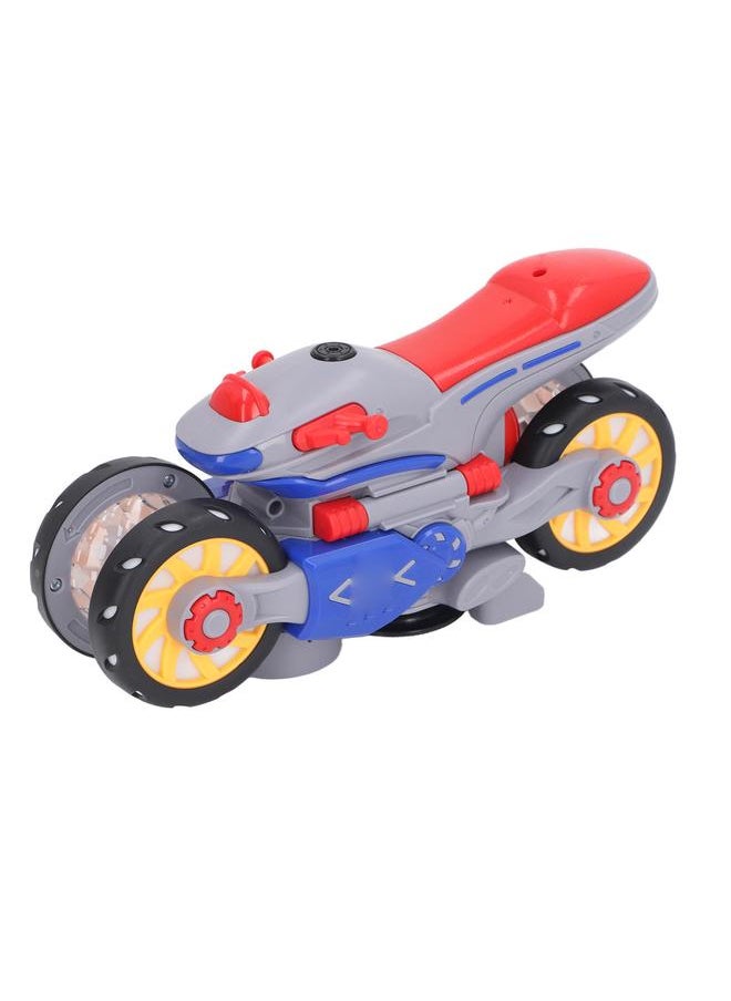 Electric Stunt Motorcycle 360 Degree Rotating Deformation Toy Interactive Transforming Car Toys for Toddlers