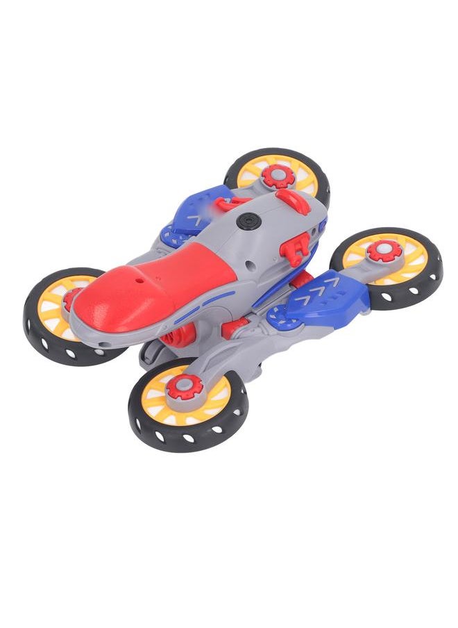 Electric Stunt Motorcycle 360 Degree Rotating Deformation Toy Interactive Transforming Car Toys for Toddlers