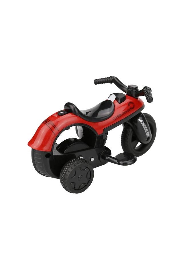 Children Mini Car Toy High Simulation Motorbike Model Kids' Gift(Black+Red)