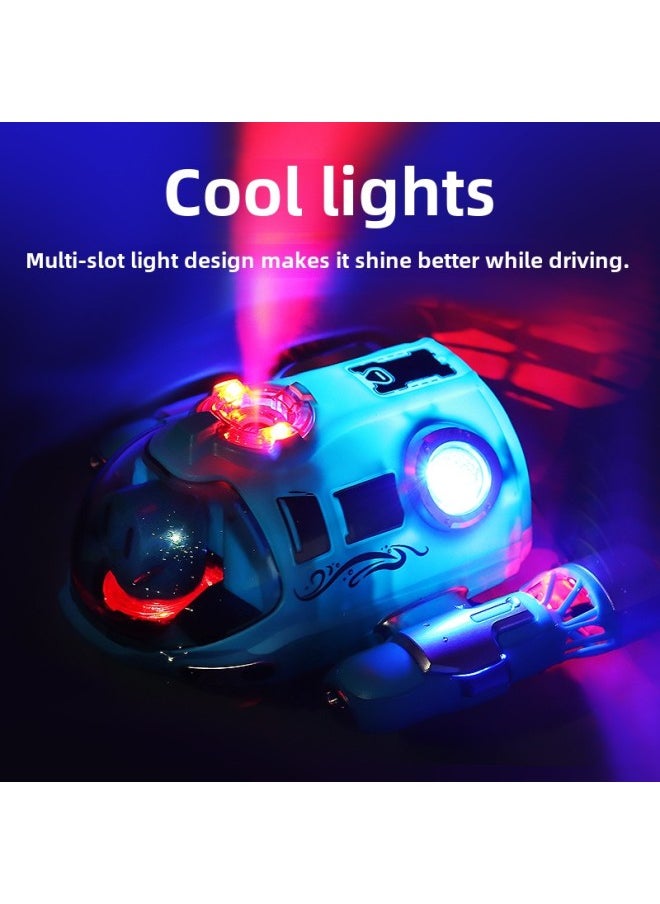 Spray Remote Control Motorboat Twin Propeller Submarine Charging Electric Boat Model Children's Summer Bathing Play Launching Toy-Color: Water Spray Remote Control Motorboat With Lights-Specification:Recommended Dual Batteries