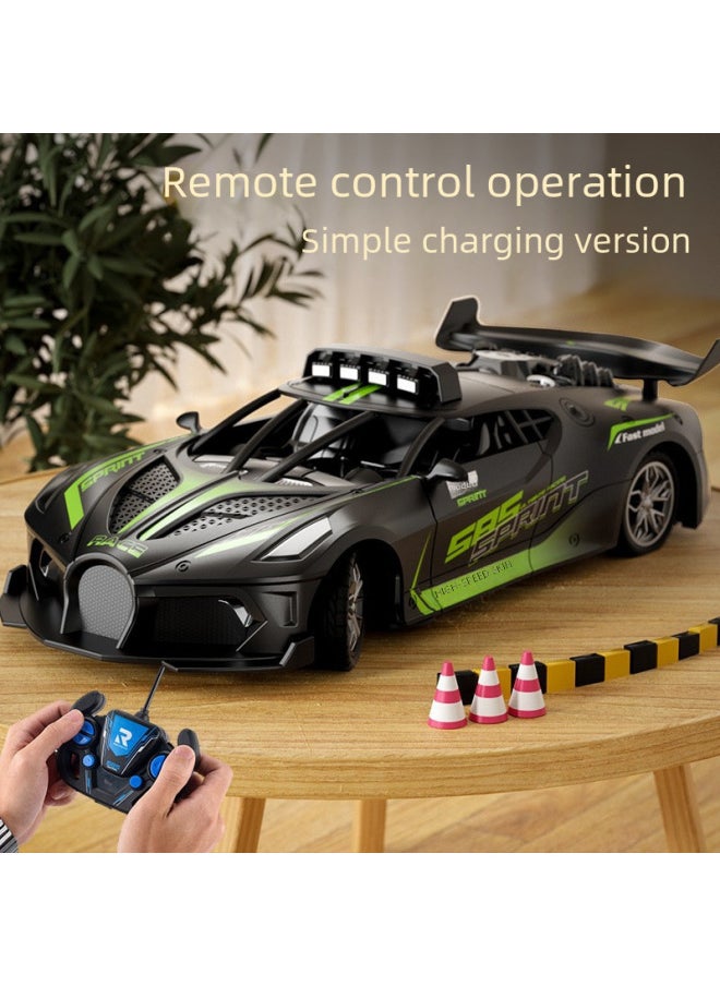 High-speed Electric Remote Control Car Racing Bugatti Supercar Durable Children's Boys Toy Car-Color:Extra Large 2.4g Spray Remote Control Car ]-Proportion:Upgraded Dual Battery