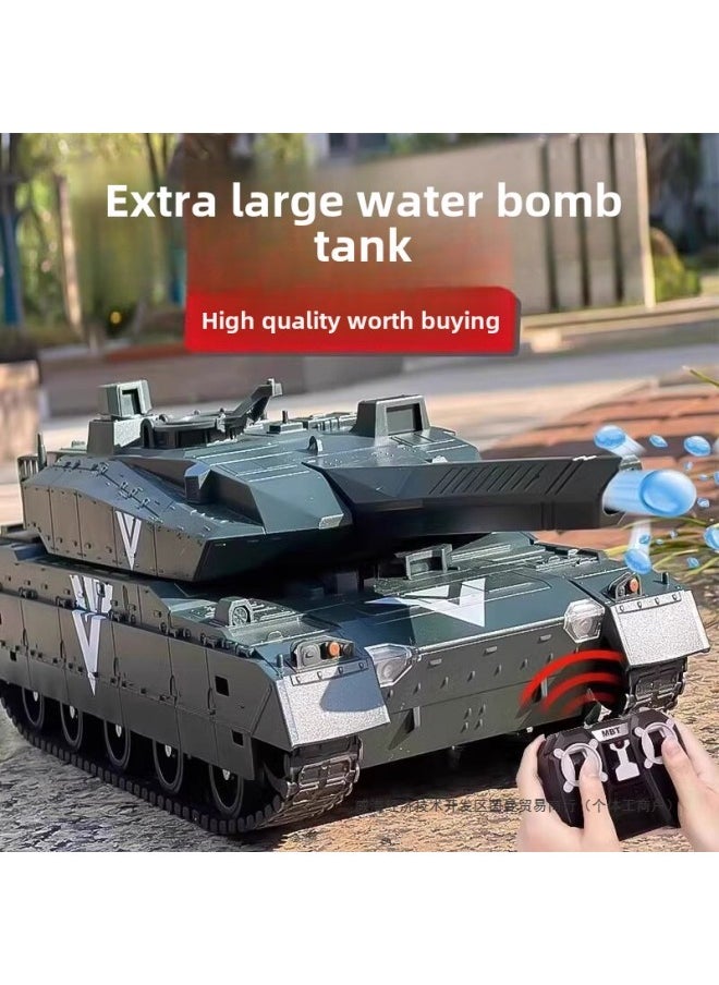 Children's Remote Control Tank Toy Car Can Be Fired Remote Control Car Boy Off-road Crawler Electric Model-Color:40cm Big Mac Battle Model  Gesture Induction Dual Control  Yellow + 1000 Water Bombs - Certificate Packaging-Specifications: 60 Minutes Of Battery Life + Remote Control Battery + Screwdriver