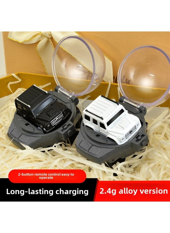 Children's Watch Remote Control Car 2.4G Alloy Mini Remote Control Little Racing Boy Toy Gift Source Factory-Color: Bright Red Lamborghini