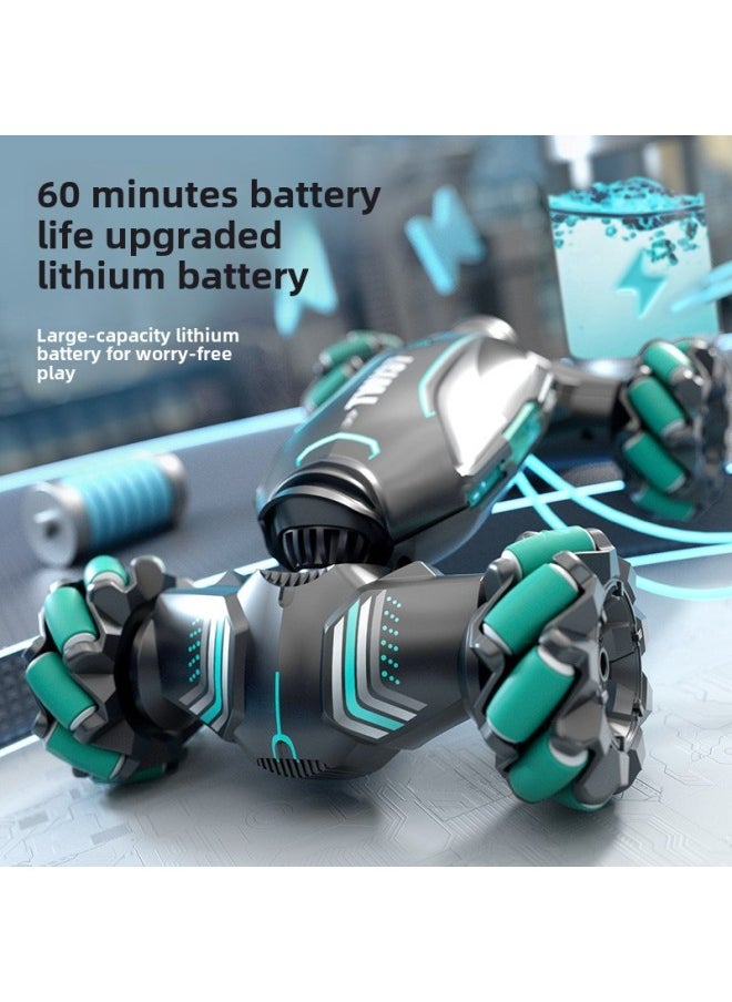 Transforming Car Remote Control Car Off-road Charging Stunt Twisting Car Gesture Children's Toy Drift Induction Cross-border-Color:Watch Remote Control-Specifications:Great Value Dual Battery