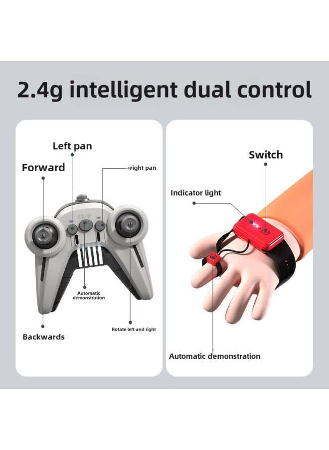 Transforming Car Remote Control Car Off-road Charging Stunt Twisting Car Gesture Children's Toy Drift Induction Cross-border-Color:Watch Remote Control-Specifications:Great Value Dual Battery