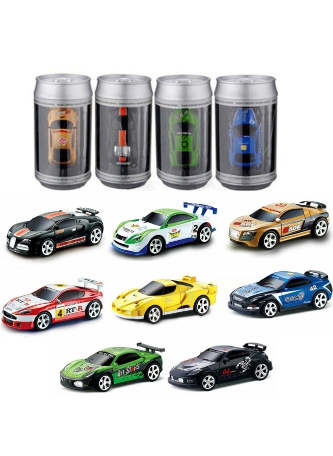 Mini Remote Control Car High Speed Drift Car Easy Pull Coke Can Electric Racing Children's Toy Model Stunt Spin-Color:Arrival Color Is Random 1 Piece, 24 Pieces As Shown In The Picture