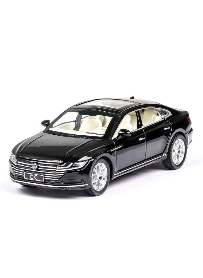 Car To Products Volkswagen Car Alloy Car Model Children's Pull Back Toy Car Color Box Direct Sales-Color:CZ32013 Volkswagen CC Black (independent Packaging)