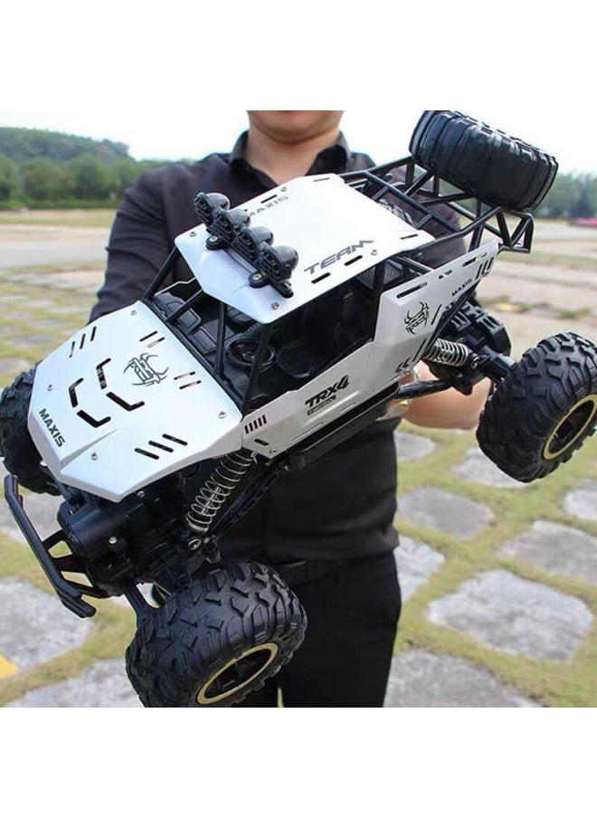 Drift Remote Control Car Large Off-road Vehicle Four Two-wheel Drive Climbing Big Bike High Speed Racing Boy Rechargeable Toy Car-Colour:Large Size 28cm Climbing Car Black 15km/h-Proportion:Comes With Four Sets Of Rechargeable Batteries + Screwdriver + Charging Cable