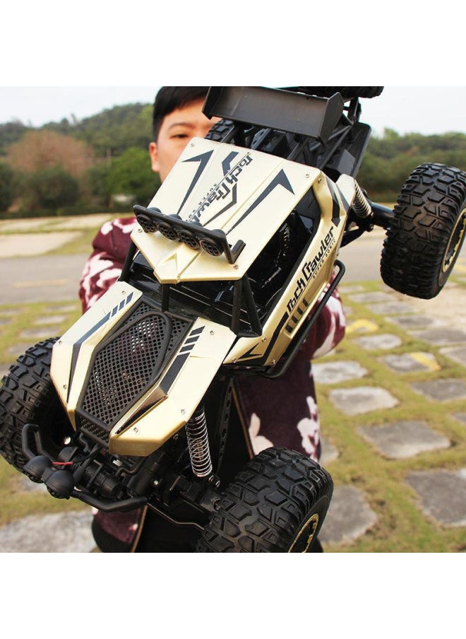 Drift Remote Control Car Large Off-road Vehicle Four Two-wheel Drive Climbing Big Bike High Speed Racing Boy Rechargeable Toy Car-Colour:Large Size 28cm Climbing Car Black 15km/h-Proportion:Comes With Four Sets Of Rechargeable Batteries + Screwdriver + Charging Cable