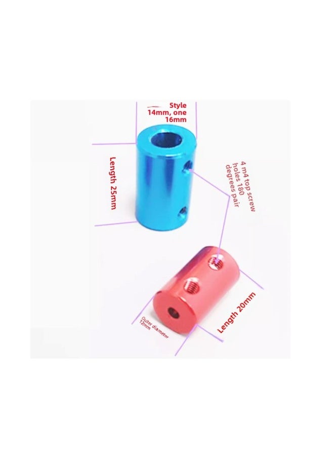 Aluminum Alloy Coupling Motor Coupling Accessories Vehicle Ship Model Coupling DIY Coupling Shaft Coupling-Color:Aluminum Coupling 4*5 Red