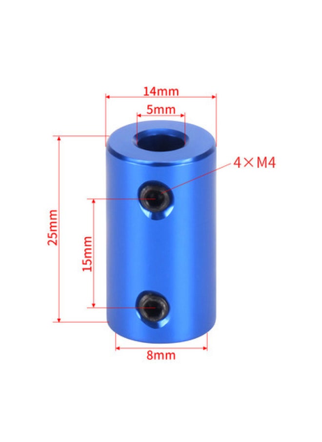 Aluminum Alloy Coupling Motor Coupling Accessories Vehicle Ship Model Coupling DIY Coupling Shaft Coupling-Color:Aluminum Coupling 4*5 Red