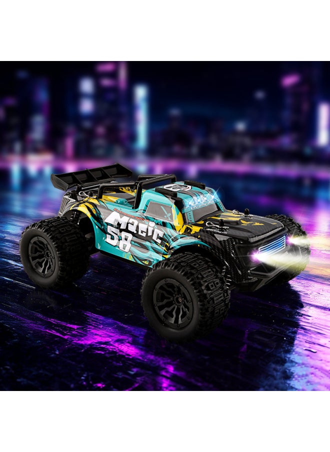 Product 1:20 Off-road High-speed Remote Control Car 2.4G Climbing Racing Speed Drift RC Electric Toy Model Racing-Color:Yl-114 Green-Scale:1:20 High-speed Car With Lights
