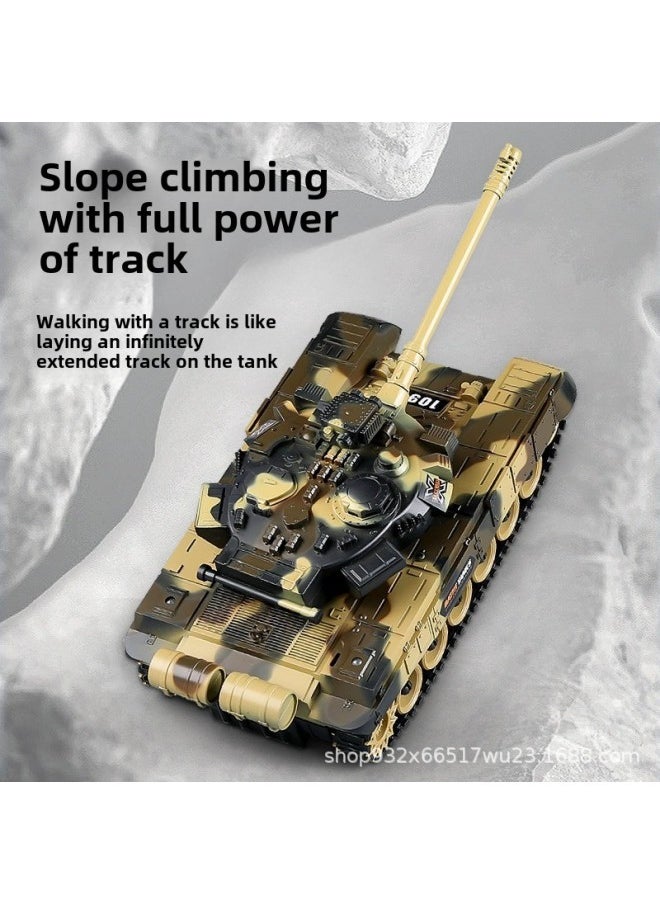 Remote Control Tank Car Crawler 99 Type Children's Charging Electric Off-road Tiger Armored Car Model Boy Toy Car-Color:Type 99 Camouflage Green In 5 Instructions-Specifications: Three Pieces Of Rechargeable Battery Remote Control Battery