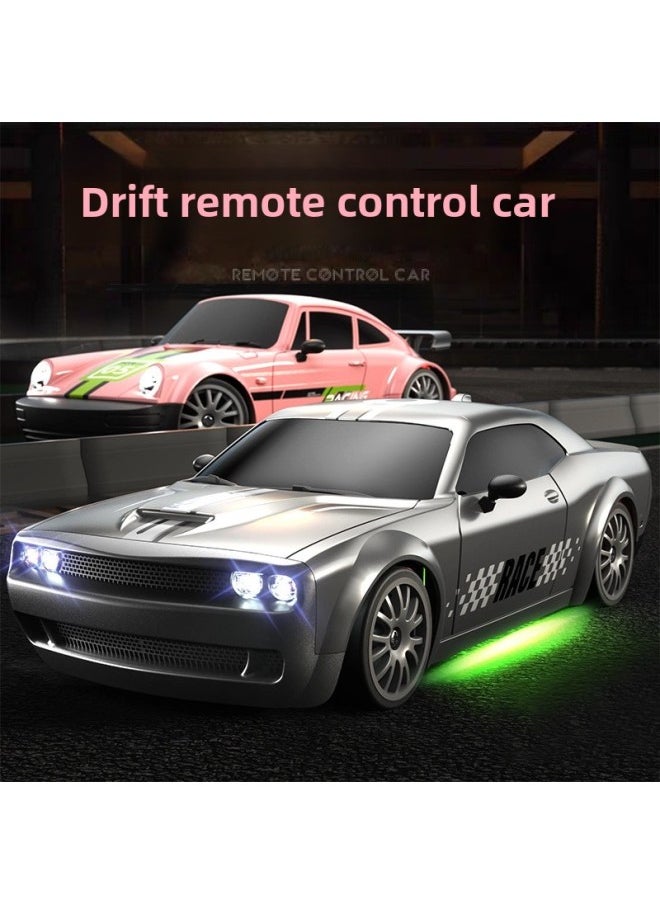 Professional Charging RC Remote Control Car High Speed Electric Drift Car Adult Four-wheel Drive Pull Car Boy Children Toy Car-Color:Cherry Blossom Pink